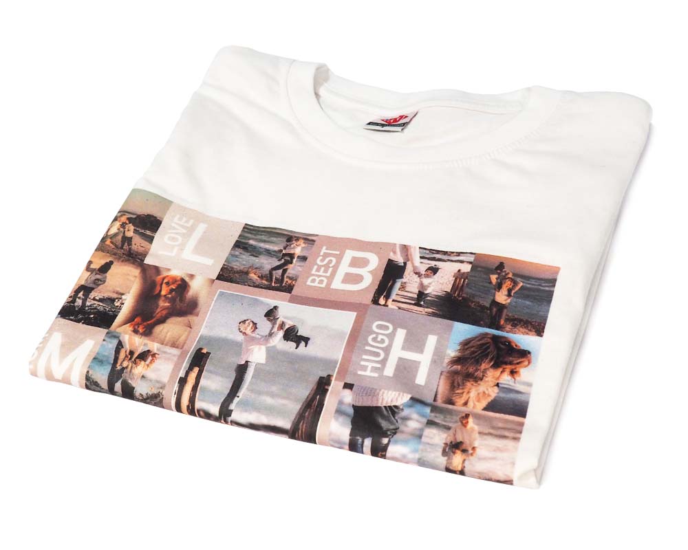 función texto Barra oblicua Camiseta personalizada con fotos | Regal Prix