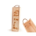 Caja de madera para vino personalizada