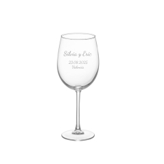 Copa de vino personalizada