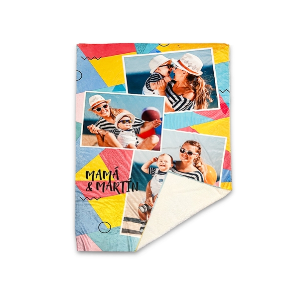 Manta sherpa borreguillo personalizada
